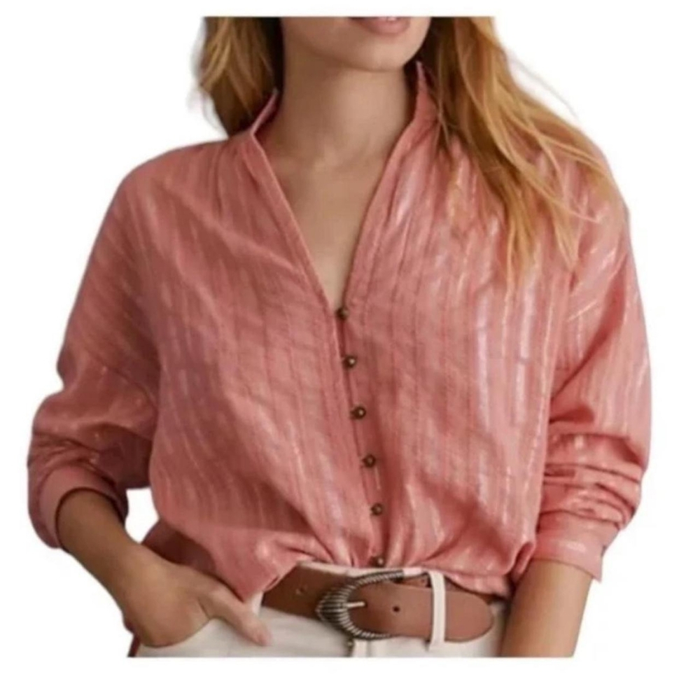 Anthropologie Pilcro Tavi button down blouse - Picture 2 of 7